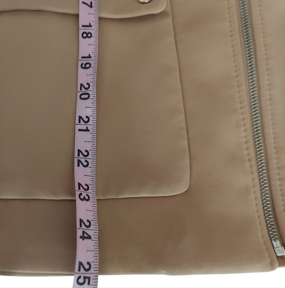 H & M Camel Colored Zip-Front Jacket - Picture 6 of 6